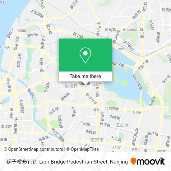 狮子桥步行街 Lion Bridge Pedestrian Street map