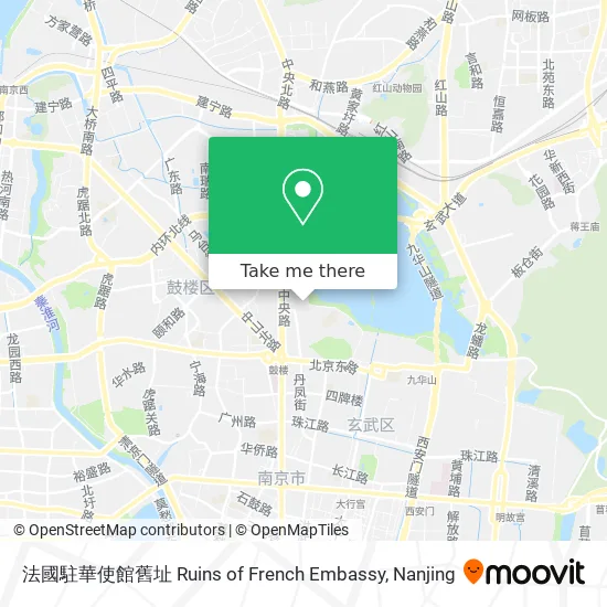 法國駐華使館舊址 Ruins of  French Embassy map