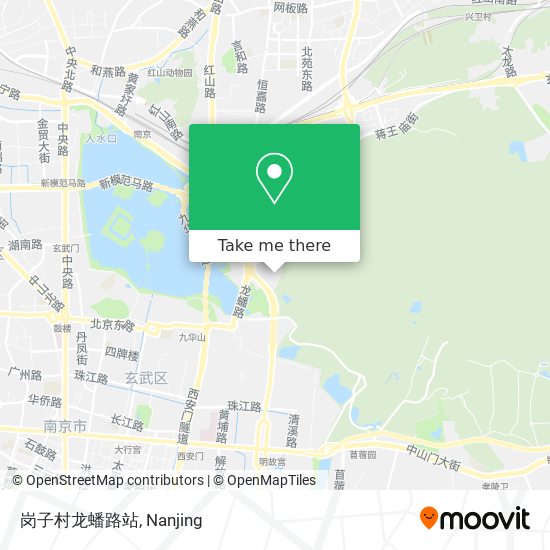 岗子村龙蟠路站 map
