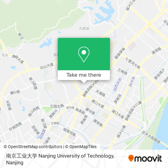 南京工业大学 Nanjing University of Technology map