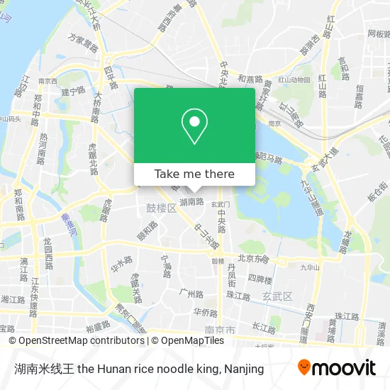 湖南米线王 the Hunan rice noodle king map