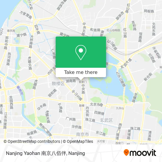 Nanjing Yaohan 南京八佰伴 map
