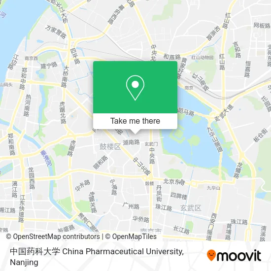 中国药科大学 China Pharmaceutical University map