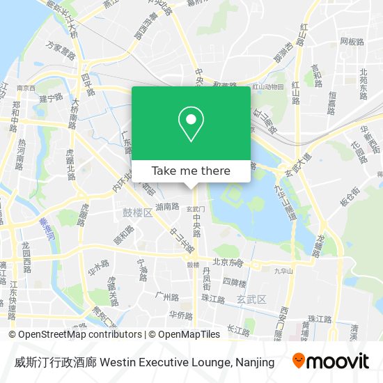 威斯汀行政酒廊 Westin Executive Lounge map