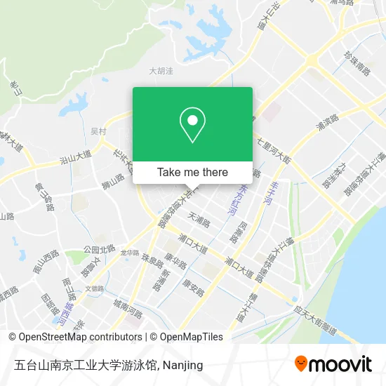 五台山南京工业大学游泳馆 map
