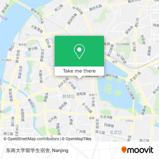 东南大学留学生宿舍 map