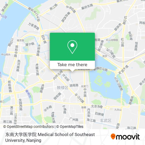 东南大学医学院 Medical School of Southeast University map