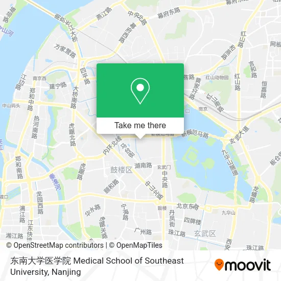 东南大学医学院 Medical School of Southeast University map