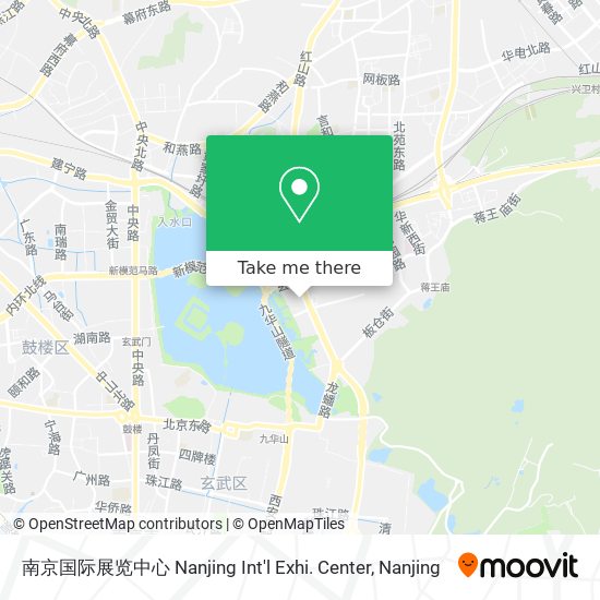 南京国际展览中心 Nanjing Int'l Exhi. Center map