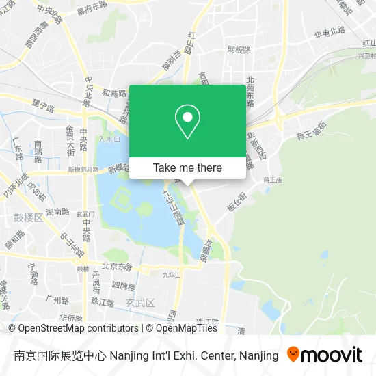 南京国际展览中心 Nanjing Int'l Exhi. Center map