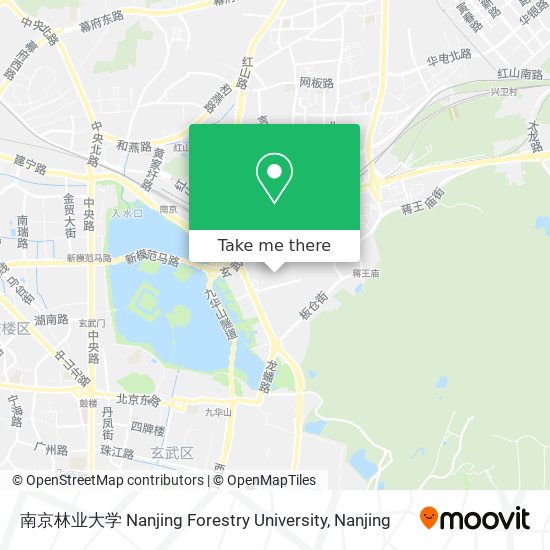 南京林业大学 Nanjing Forestry University map