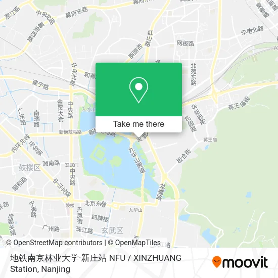 地铁南京林业大学·新庄站 NFU / XINZHUANG Station map