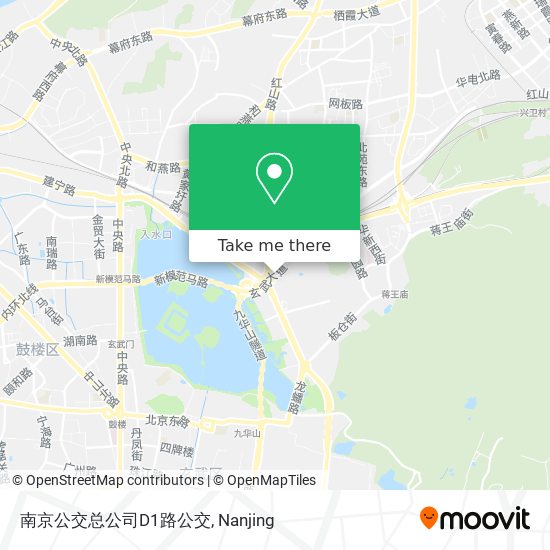 南京公交总公司D1路公交 map
