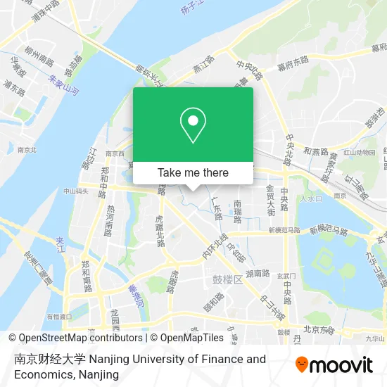 南京财经大学 Nanjing University of Finance and Economics map