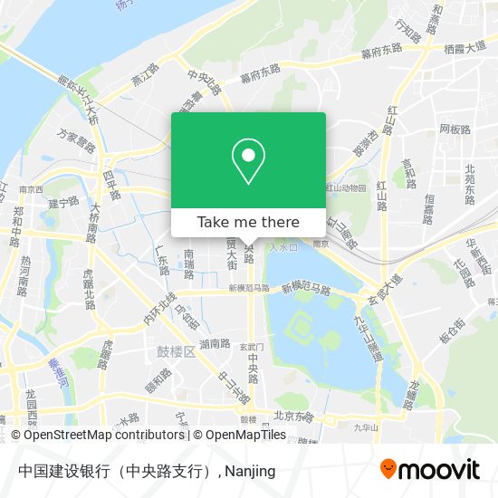 中国建设银行（中央路支行） map