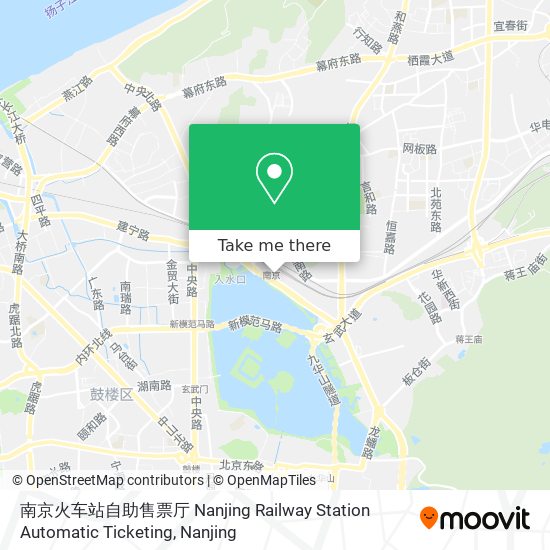 南京火车站自助售票厅 Nanjing Railway Station Automatic Ticketing map