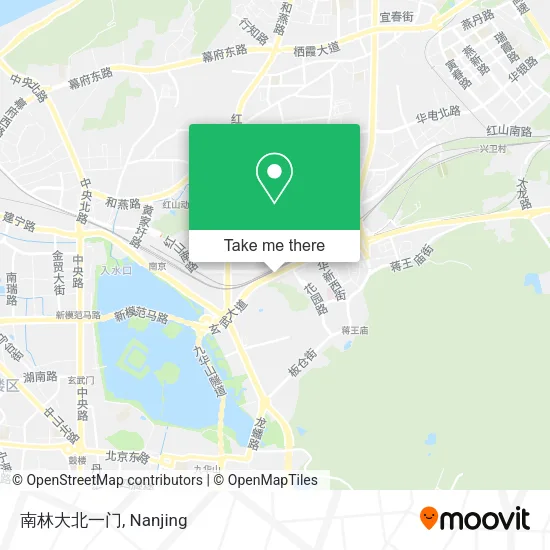 南林大北一门 map