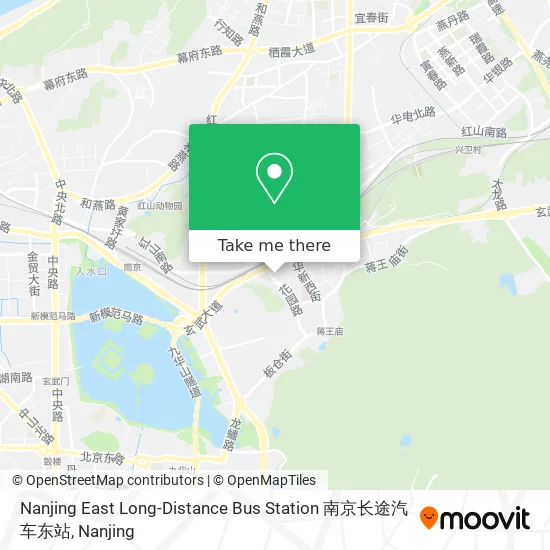 Nanjing East Long-Distance Bus Station 南京长途汽车东站 map