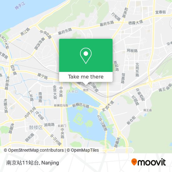 南京站11站台 map