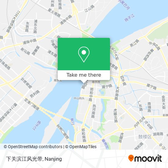下关滨江风光带 map
