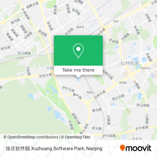 徐庄软件园 Xuzhuang Software Park map