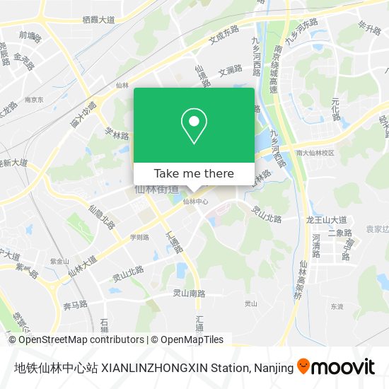 地铁仙林中心站 XIANLINZHONGXIN Station map