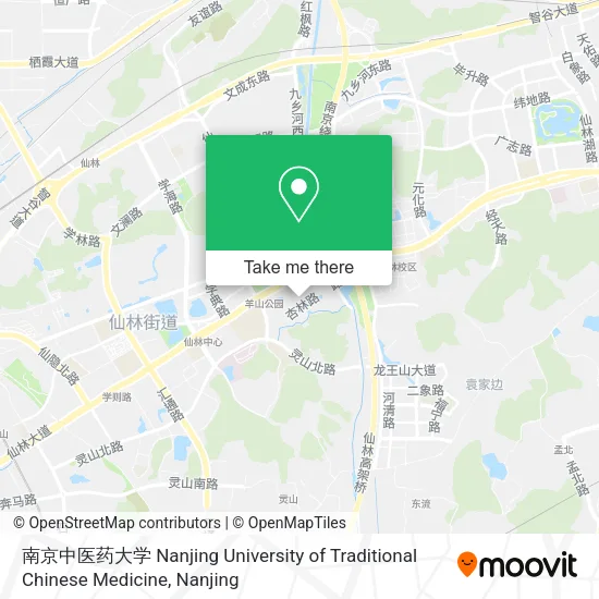 南京中医药大学 Nanjing University of Traditional Chinese Medicine map