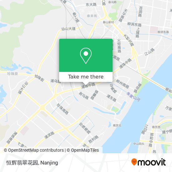恒辉翡翠花园 map