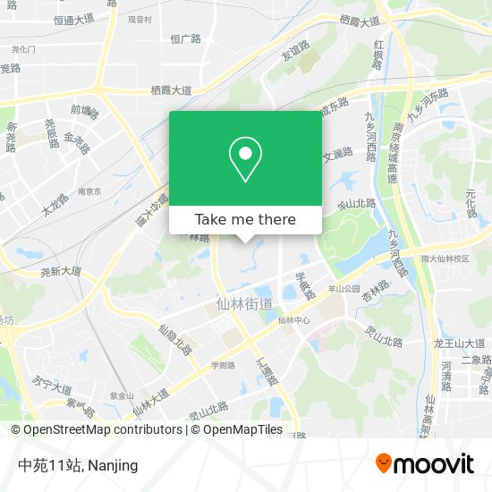 中苑11站 map