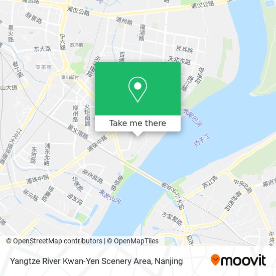 Yangtze River Kwan-Yen Scenery Area map