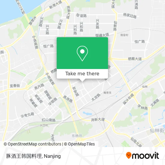 豚酒王韩国料理 map