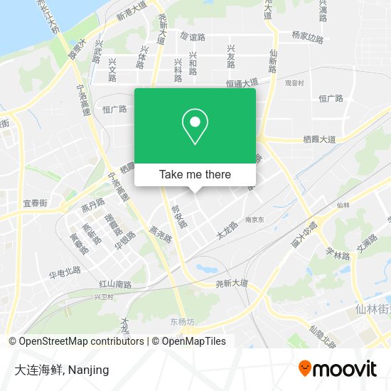 大连海鲜 map