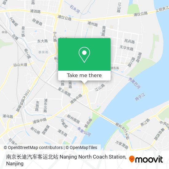 南京长途汽车客运北站 Nanjing North Coach Station map