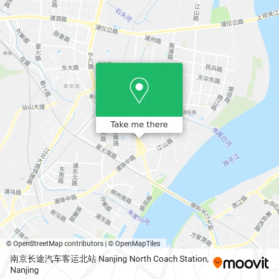 南京长途汽车客运北站 Nanjing North Coach Station map
