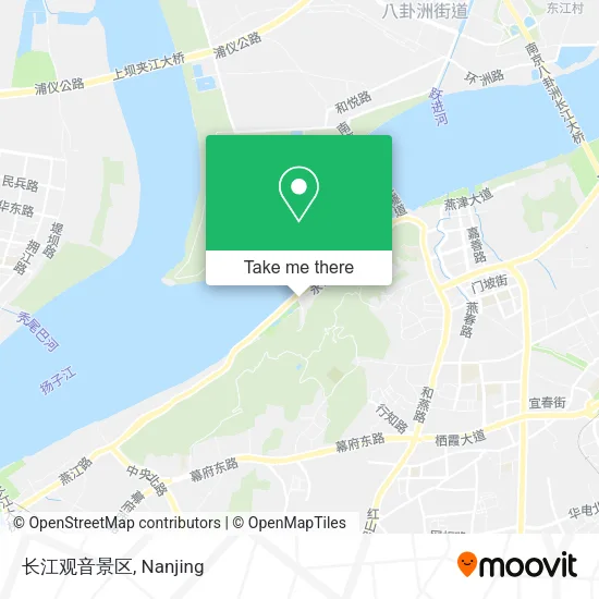 长江观音景区 map