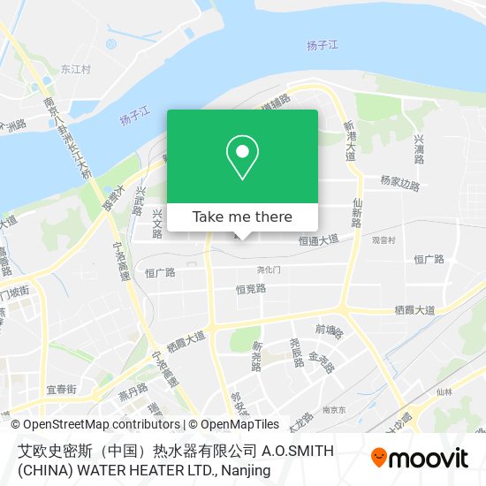 艾欧史密斯（中国）热水器有限公司 A.O.SMITH (CHINA) WATER HEATER LTD. map