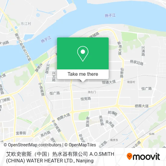 艾欧史密斯（中国）热水器有限公司 A.O.SMITH (CHINA) WATER HEATER LTD. map