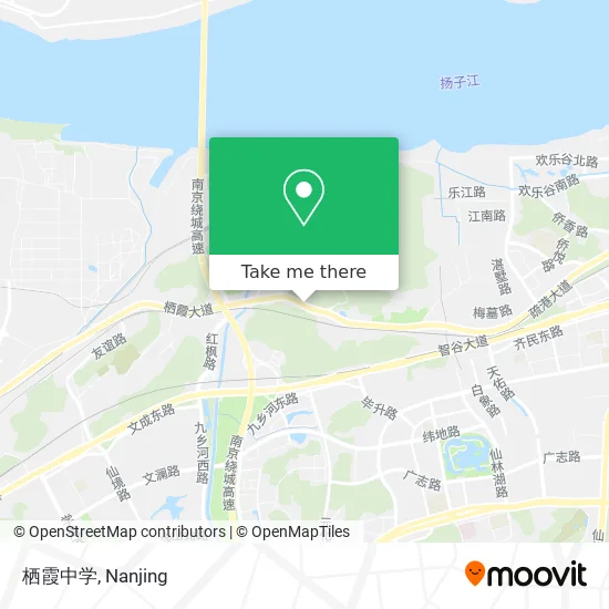 栖霞中学 map