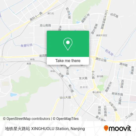 地铁星火路站 XINGHUOLU Station map