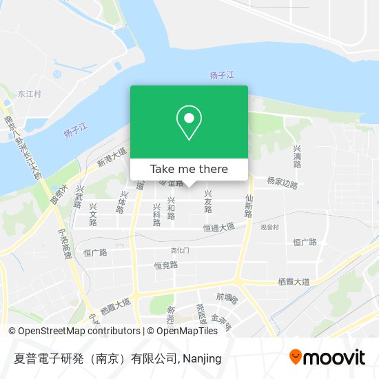 夏普電子研発（南京）有限公司 map