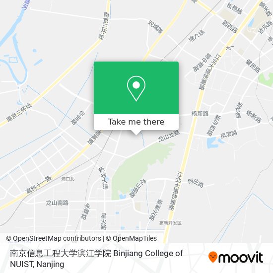 南京信息工程大学滨江学院 Binjiang College of NUIST map