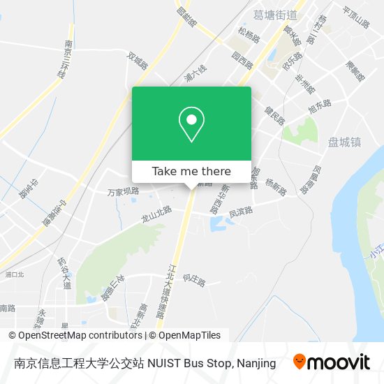 南京信息工程大学公交站 NUIST Bus Stop map