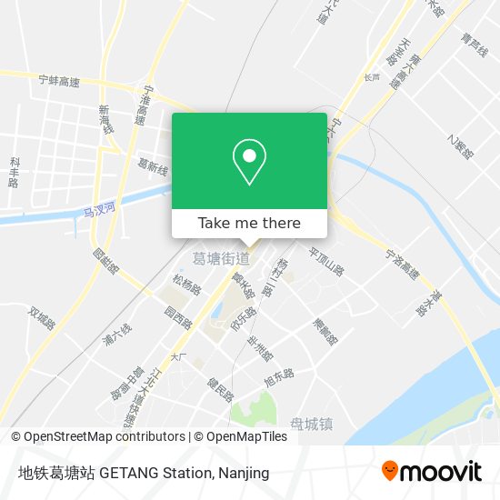 地铁葛塘站 GETANG Station map