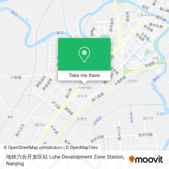 地铁六合开发区站 Luhe Development Zone Station map