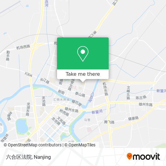 六合区法院 map