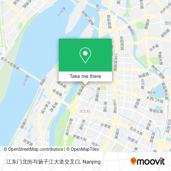 江东门北街与扬子江大道交叉口 map