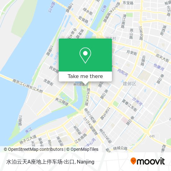 水泊云天A座地上停车场-出口 map