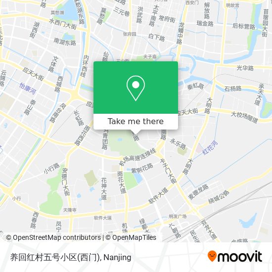 养回红村五号小区(西门) map