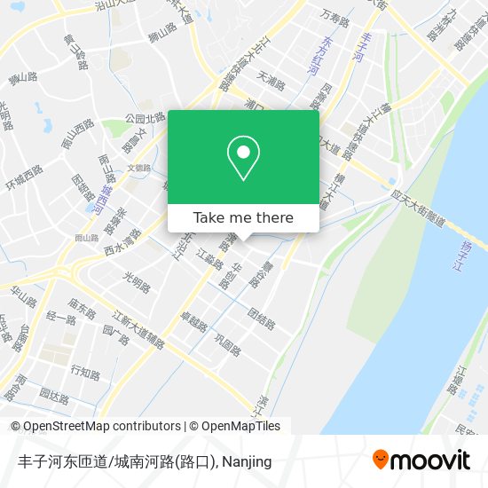 丰子河东匝道/城南河路(路口) map