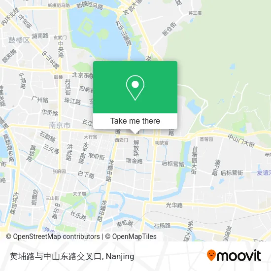 黄埔路与中山东路交叉口 map